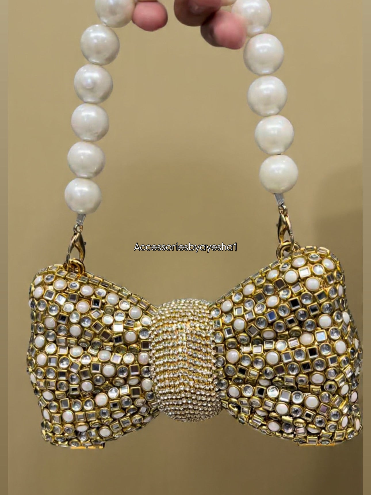 Rainbow golden clutch