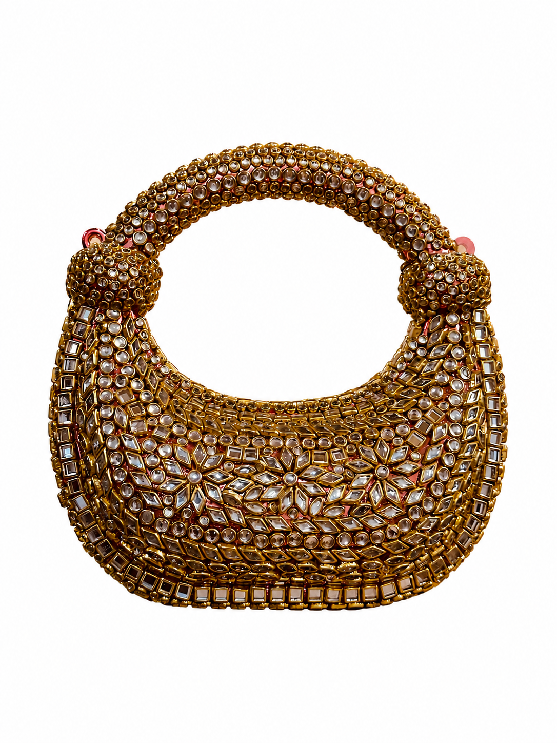 Rosé Royale Crescent Clutch