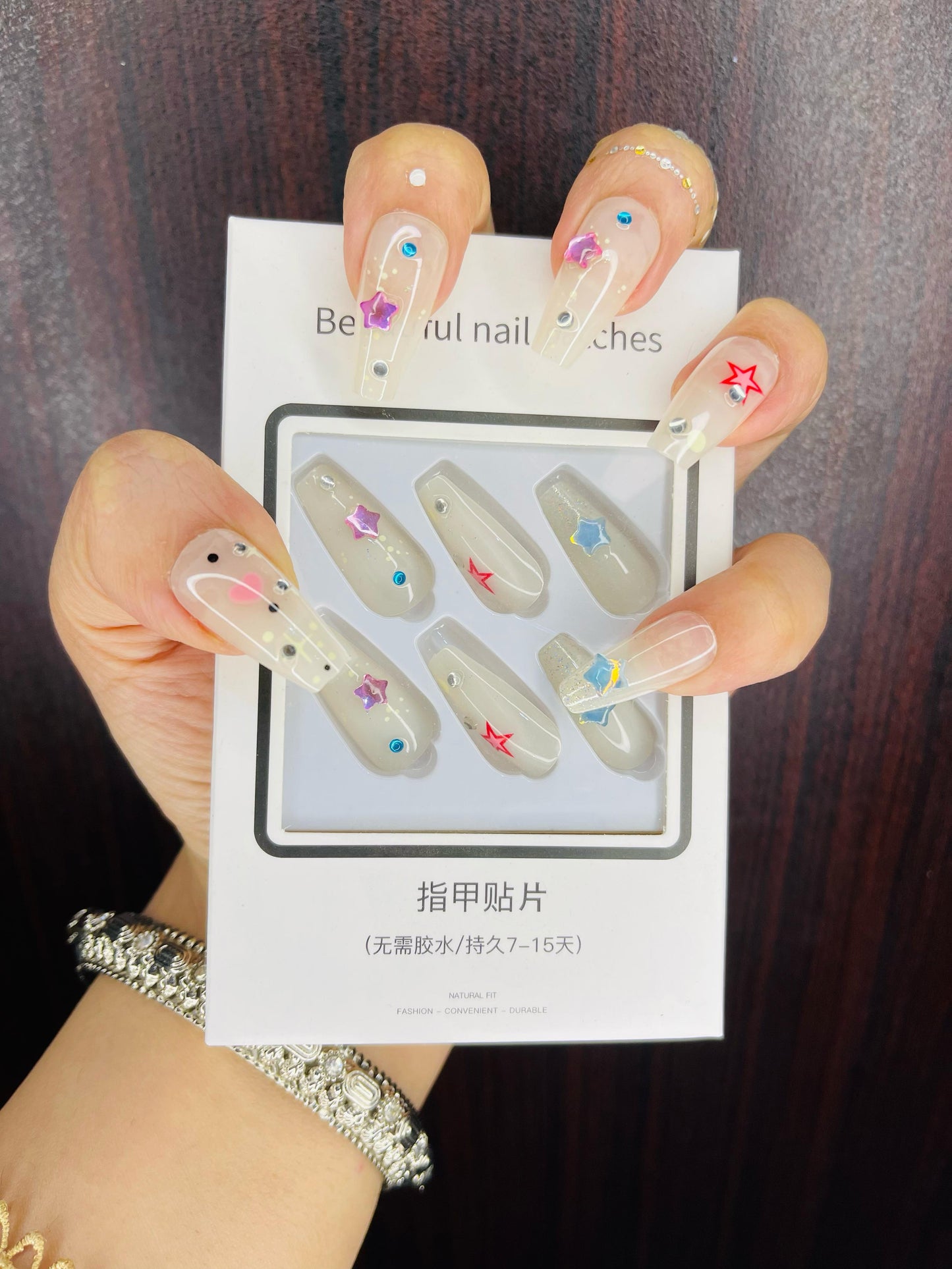 Nail deal ( 3 pack of nails ) (24 nail in each pack ) free application kit