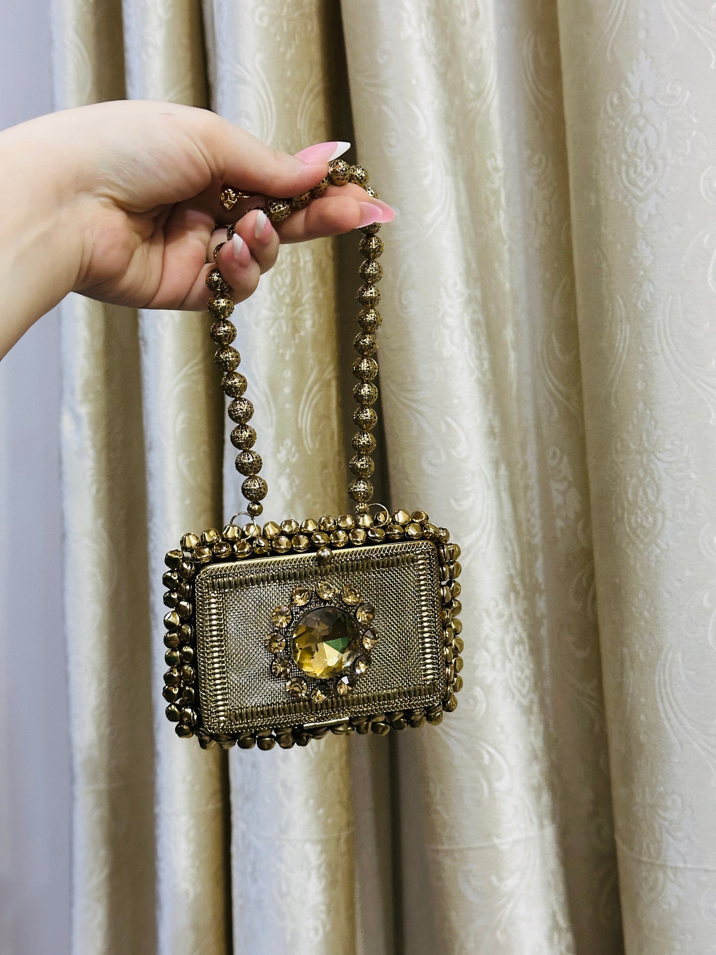 Aarohi Golden Rectangle Clutch