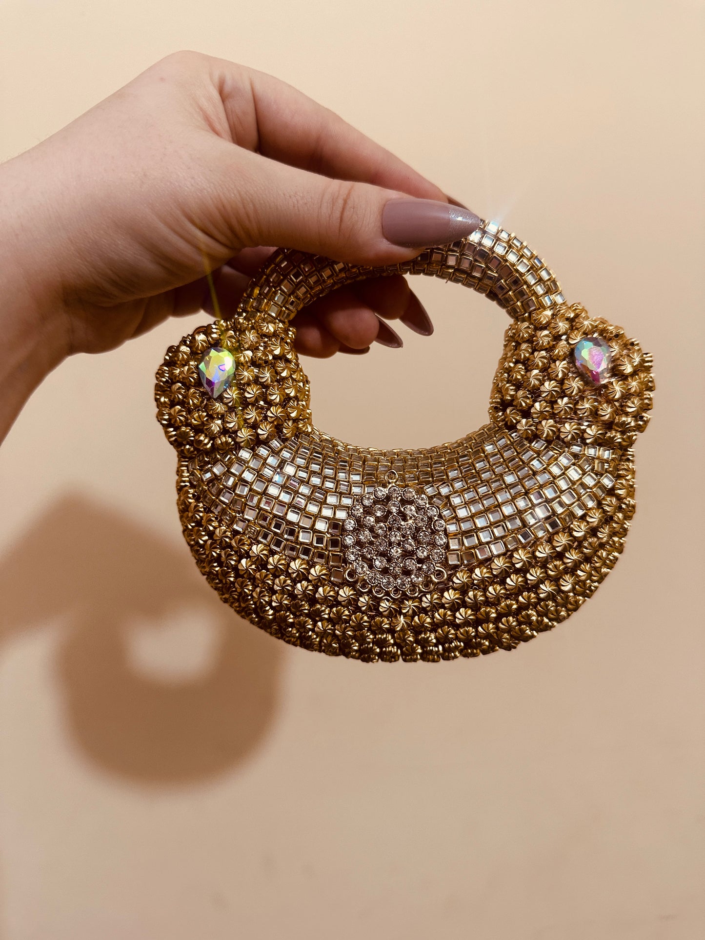 Classic kundan clutch