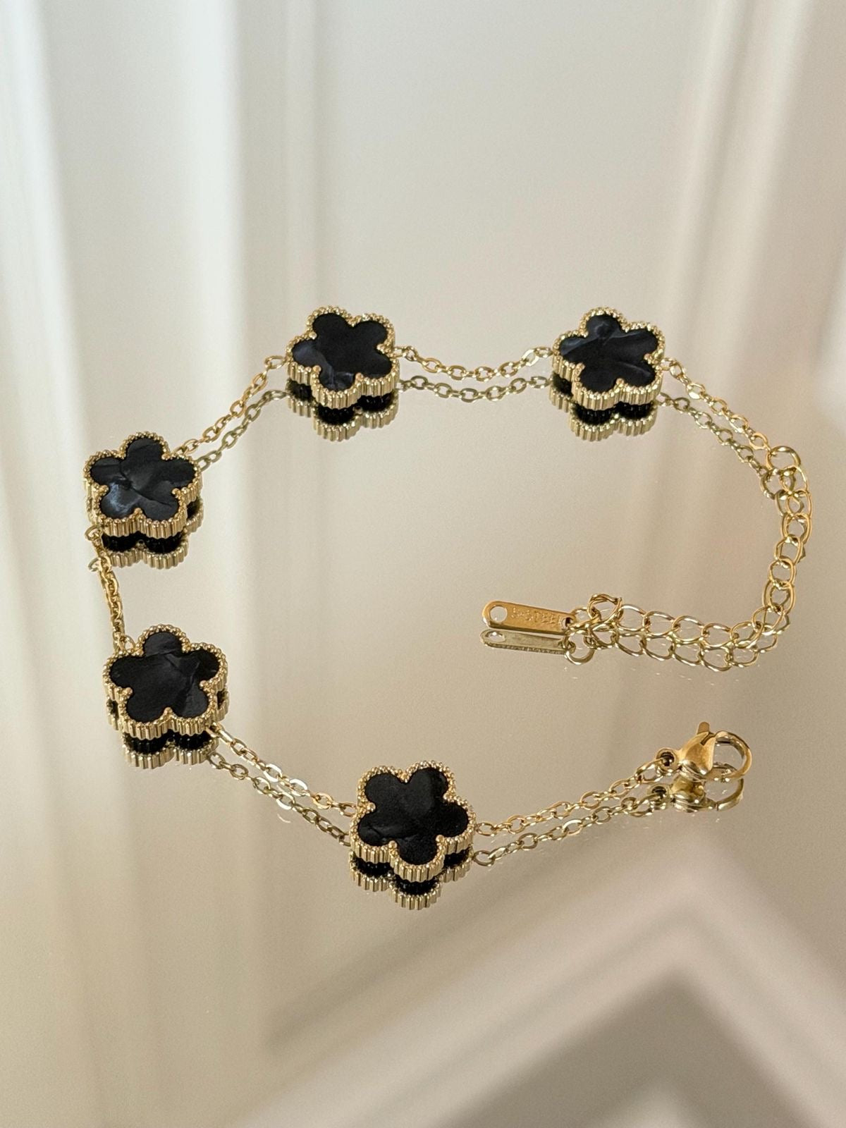 Midnight Clover Bracelet