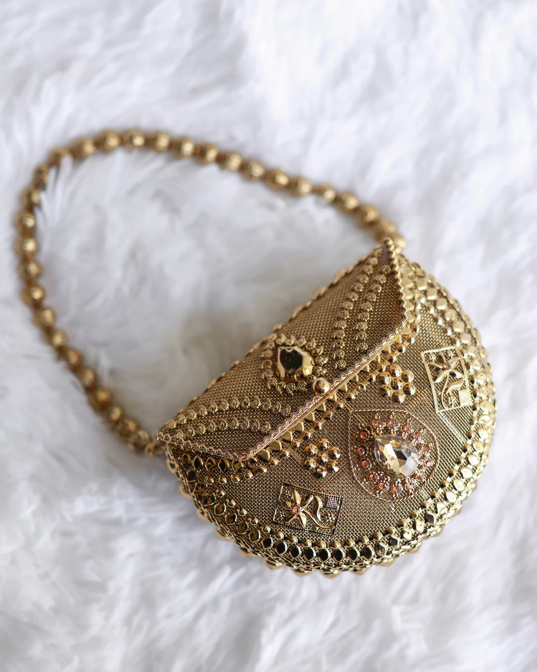 Indian  clutch ( premium quality)with hanging chain