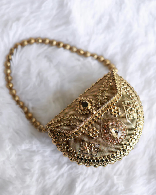 Indian  clutch ( premium quality)with hanging chain