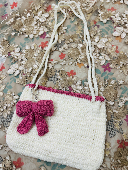 Crohet hand bag