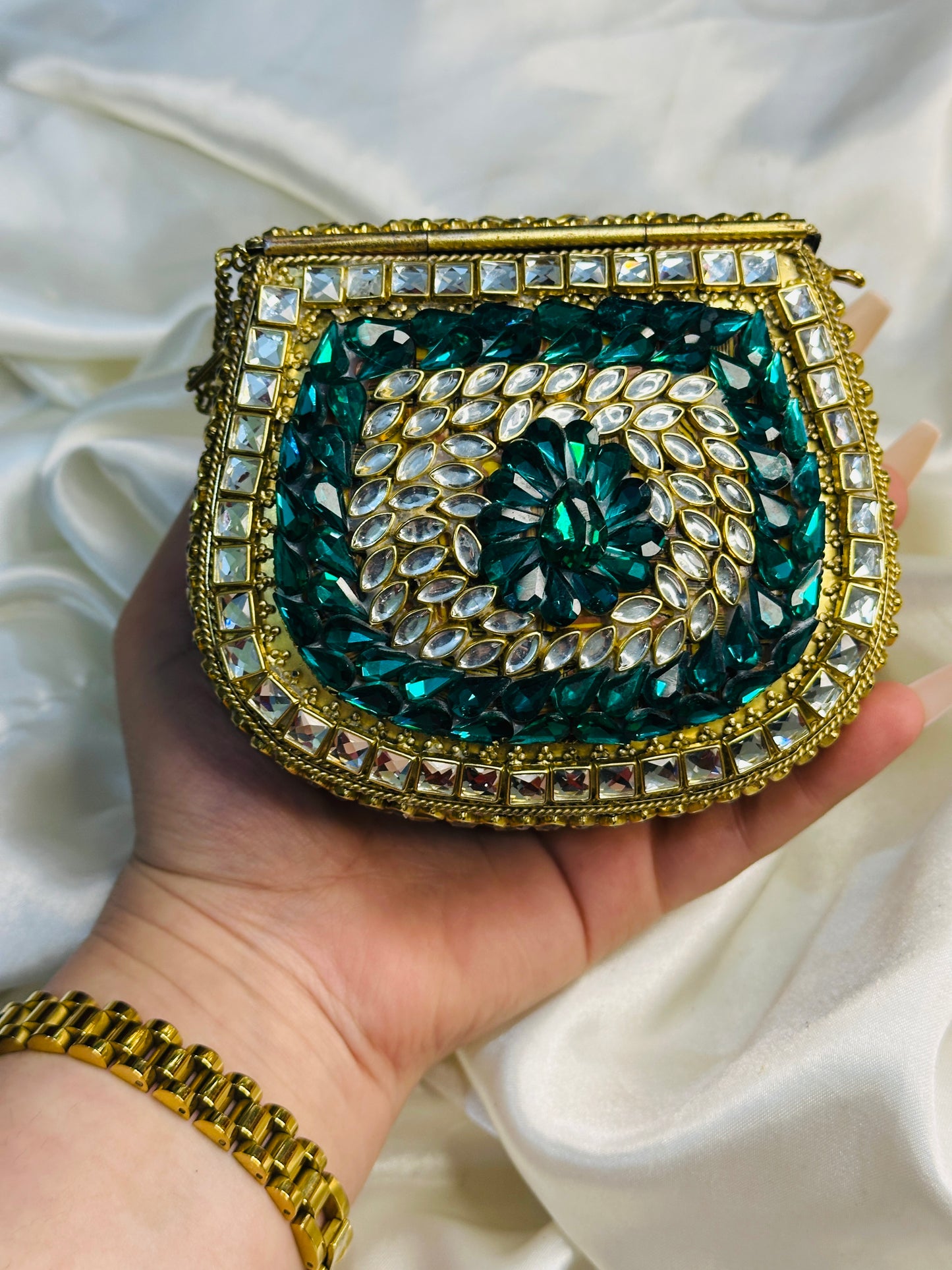 Noor Crescent Clutch