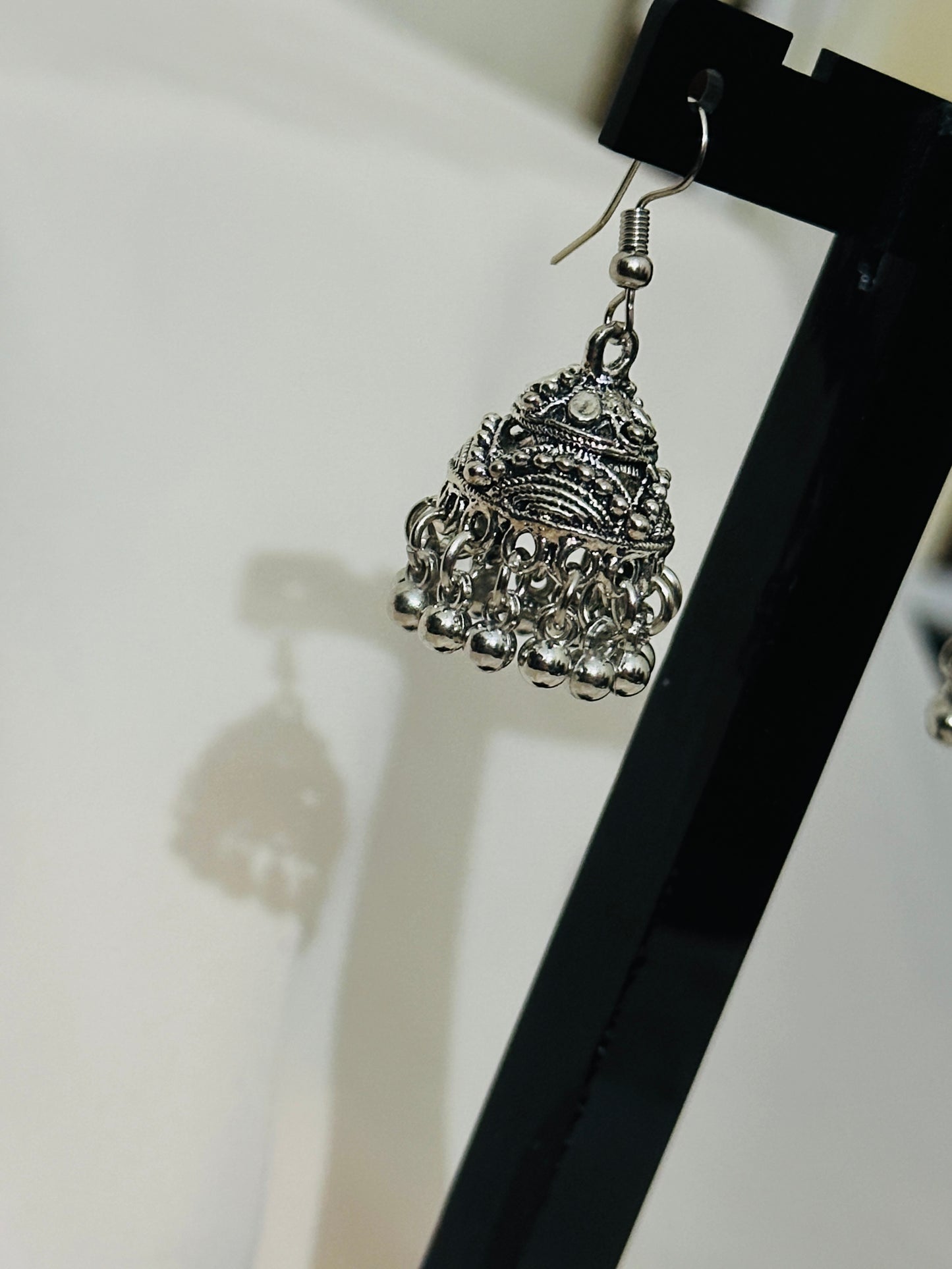 Silver jhumka