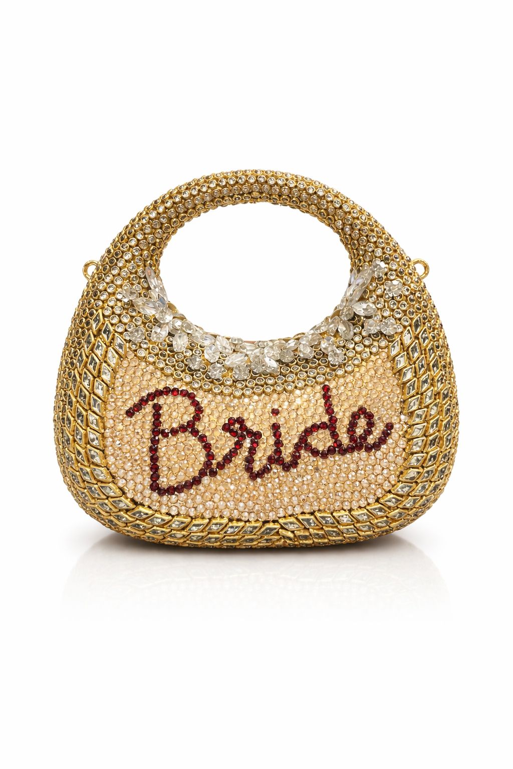 Royal Bride Swarovski Kundan Clutch