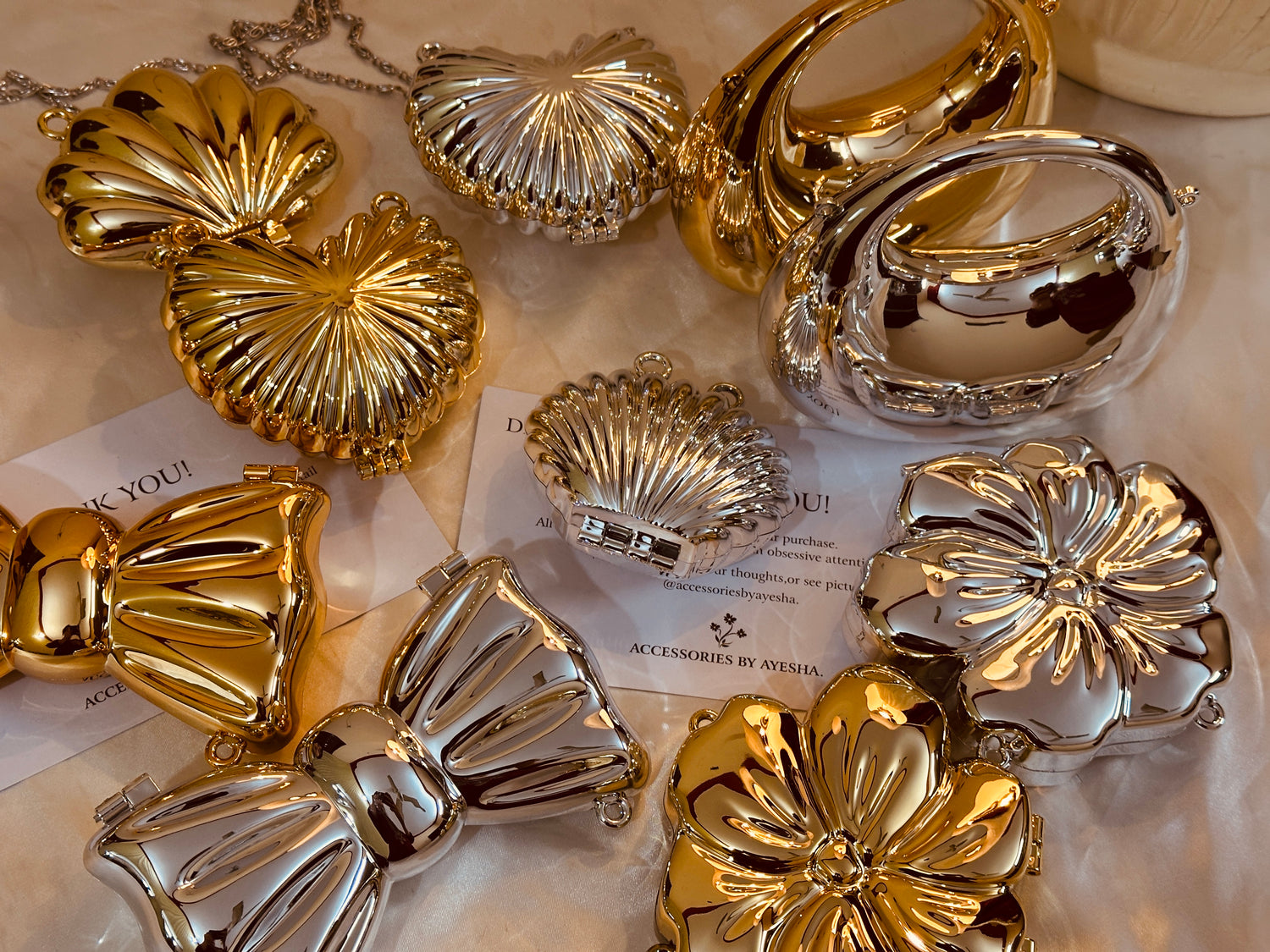 Acrylic & Metal Clutches