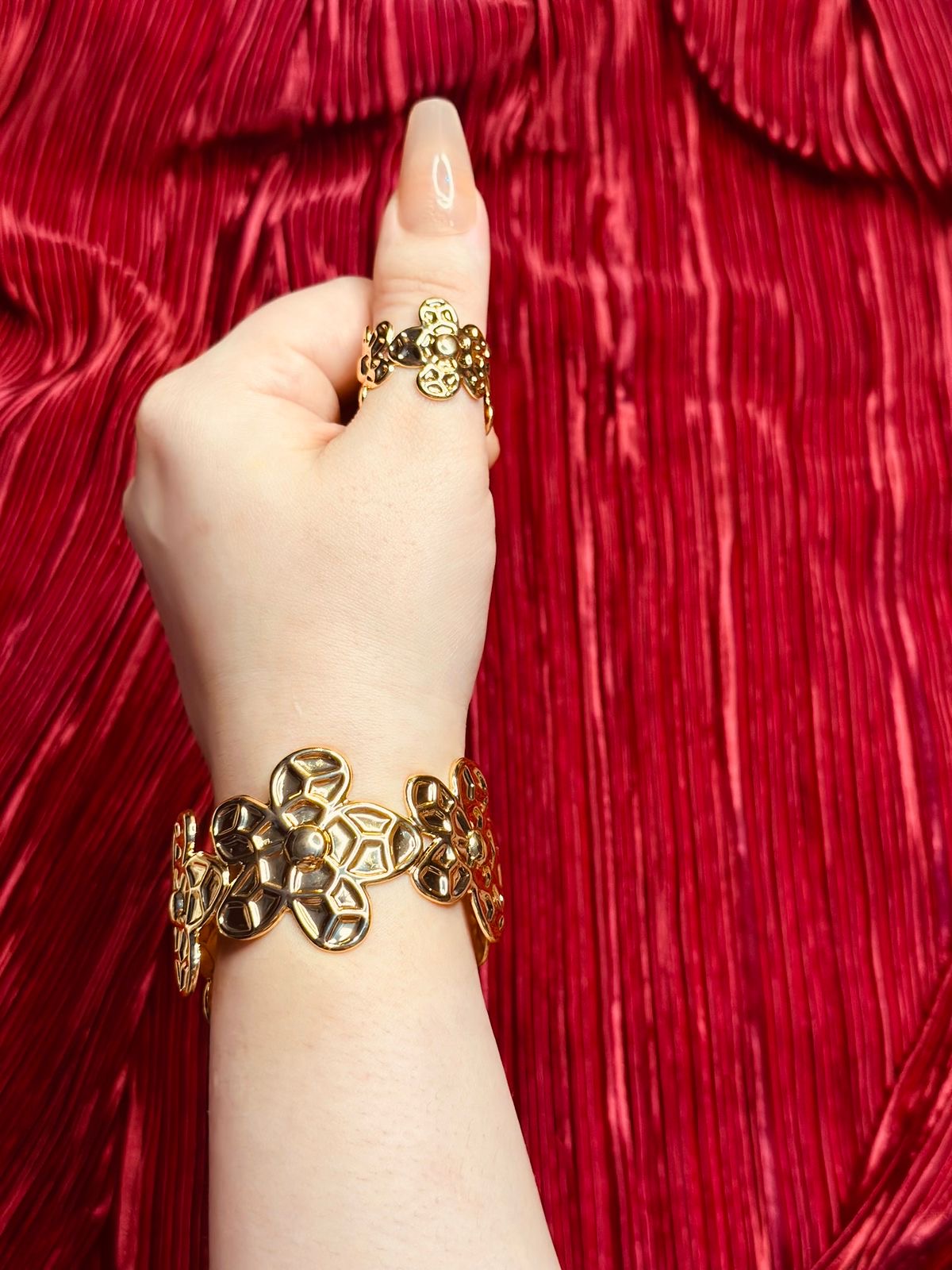 Flower cuff & ring