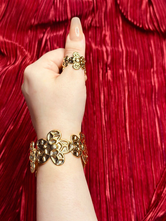 Flower cuff & ring