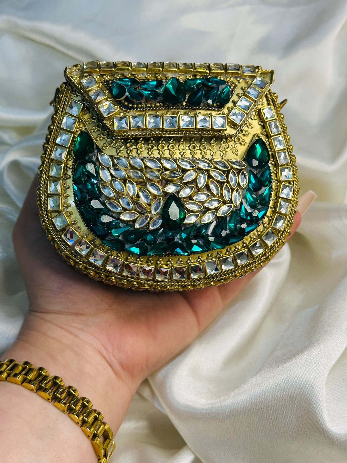 Noor Crescent Clutch