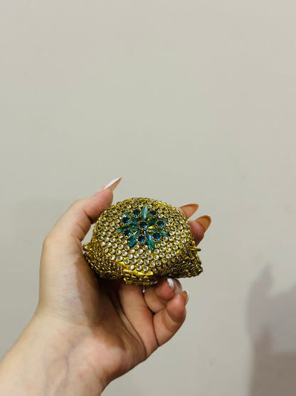 Mini coin kundan clutch