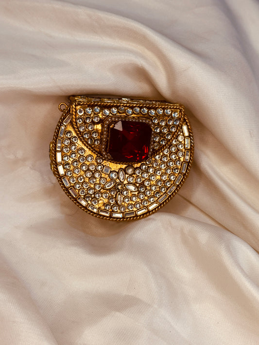 Mini kundan clutch