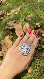Silver Spark Statement Ring