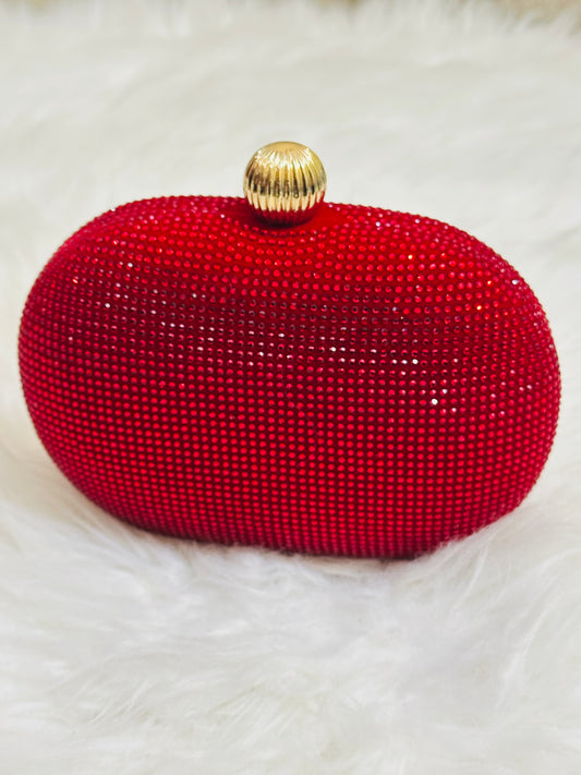 Scarlet Luxe Clutch