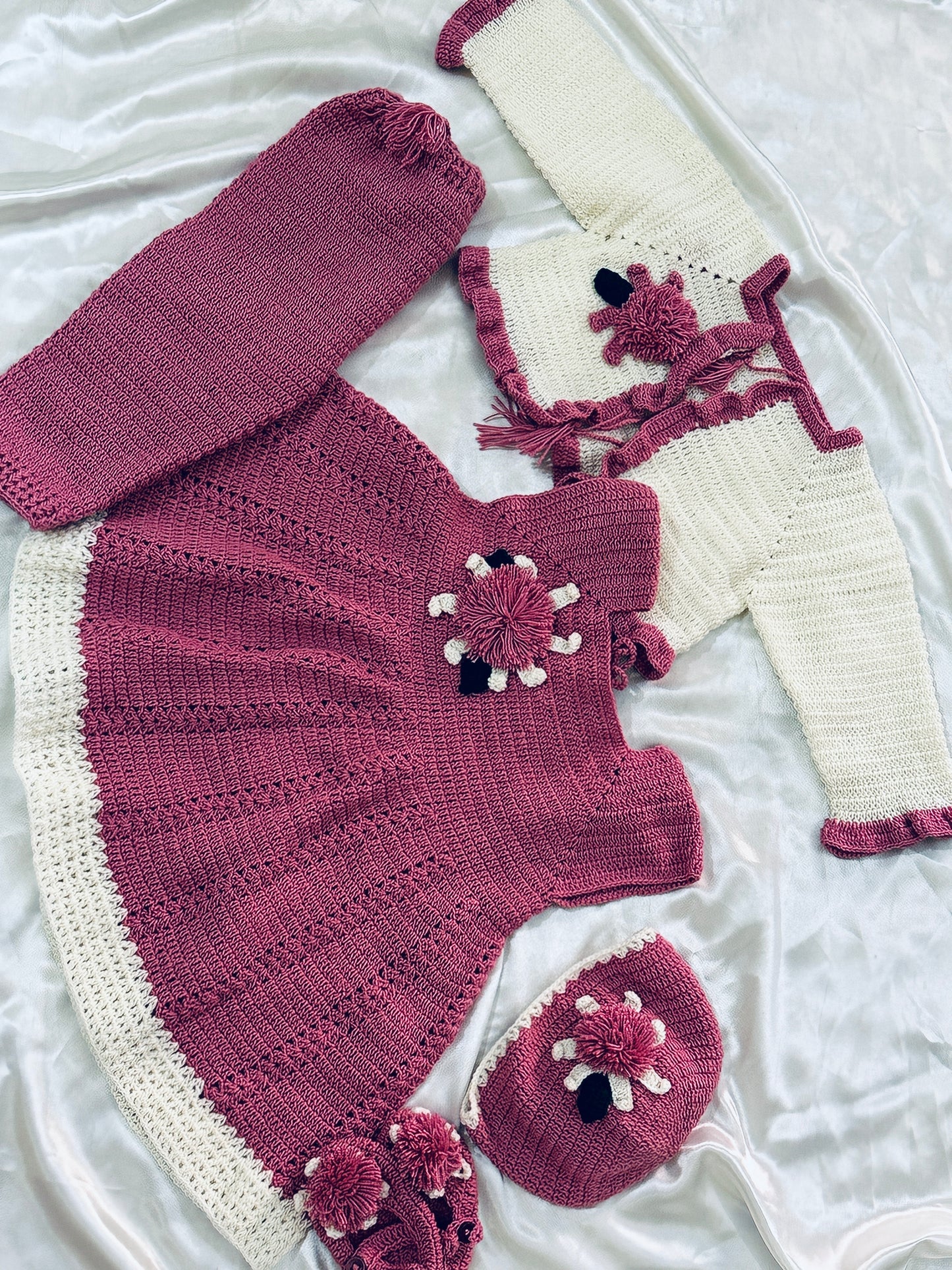 Girls frock set 5 pcs set