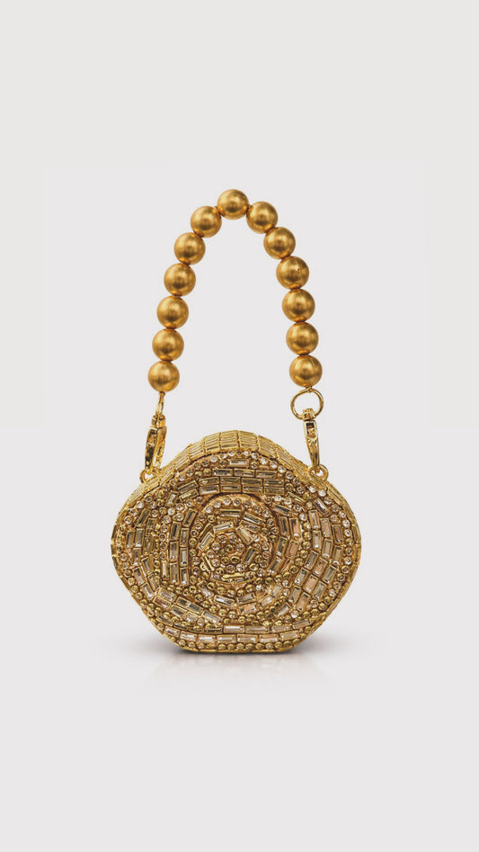 Royal Kundan Flower Clutch