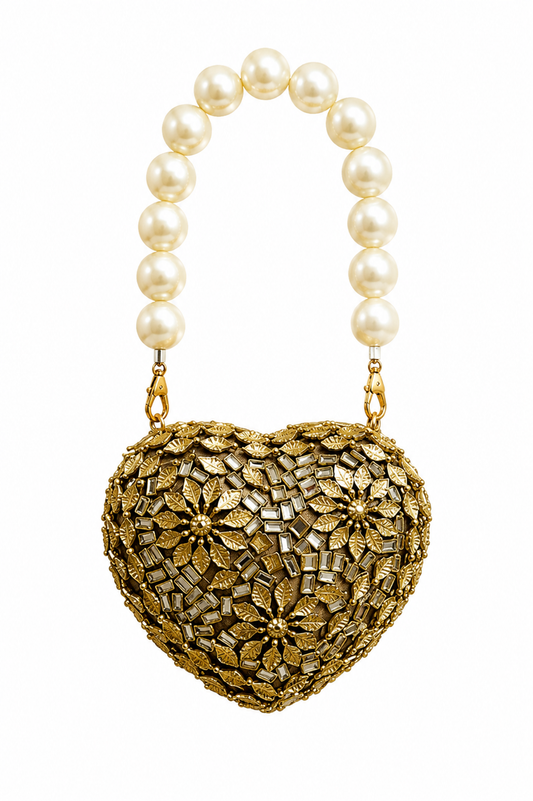Golden Heart mini Clutch.