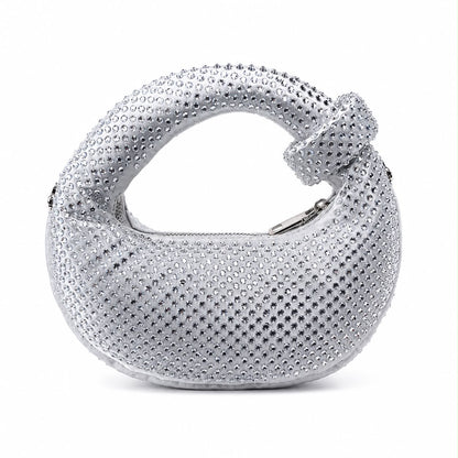 Ruby Knot Crystal Shoulder Bag