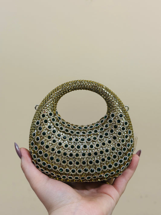 Emerald Pearl Luxe Clutch
