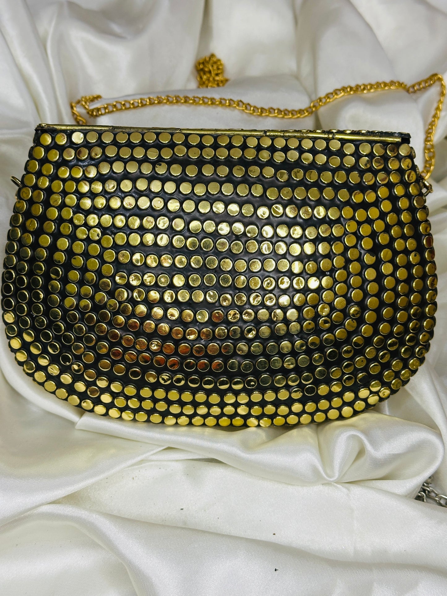 Antique Marble Crescent Clutch