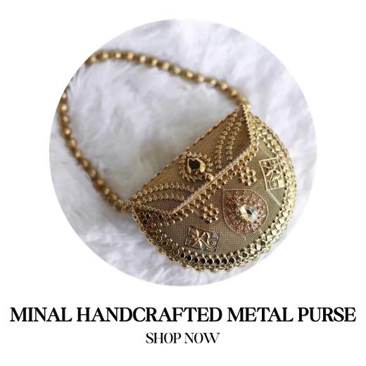 MINAL Handcrafted Metal Purse - Accessories By Ayesha
