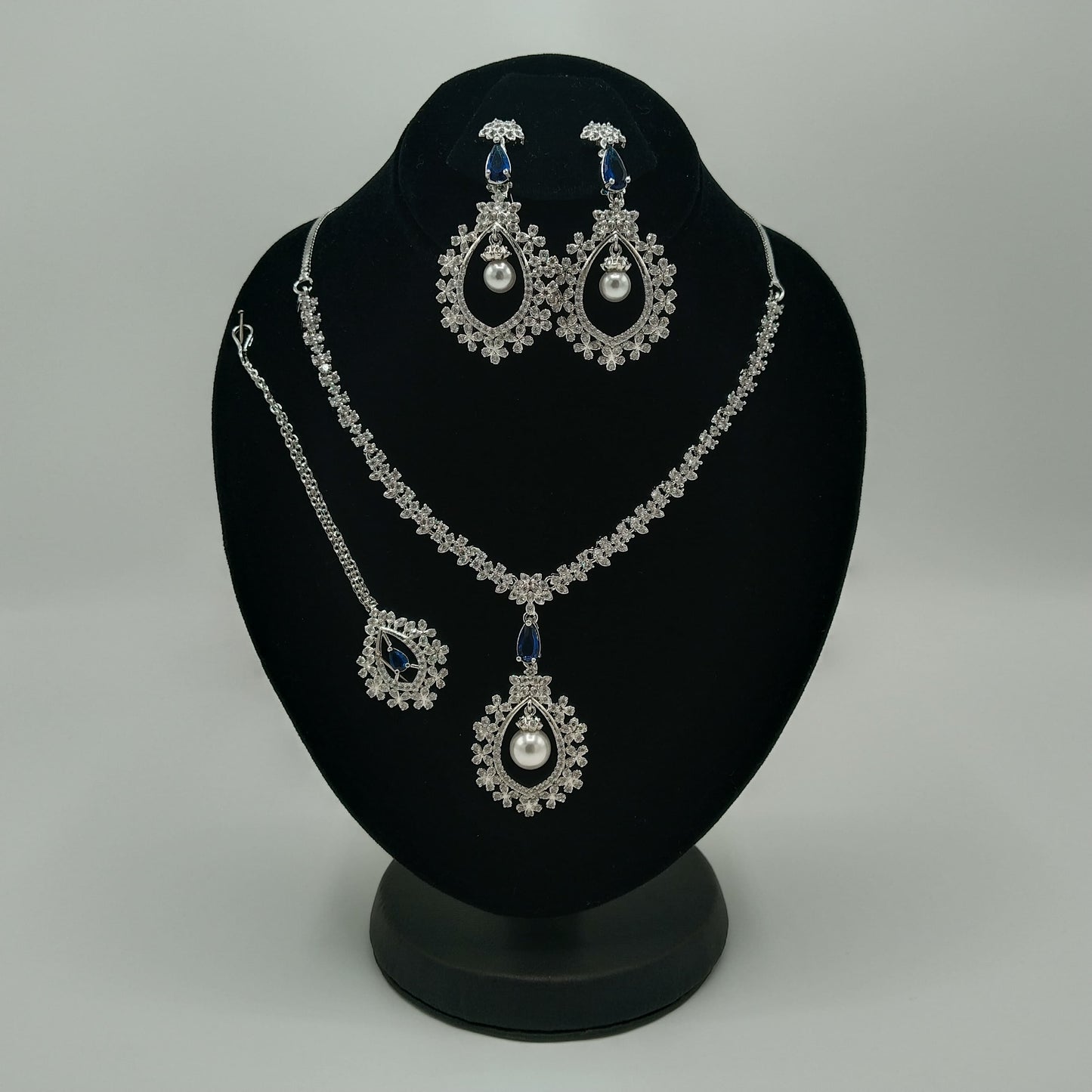 Diamond cut real stone necklace