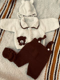 Brown teady bear 🐻 romper 4pcs