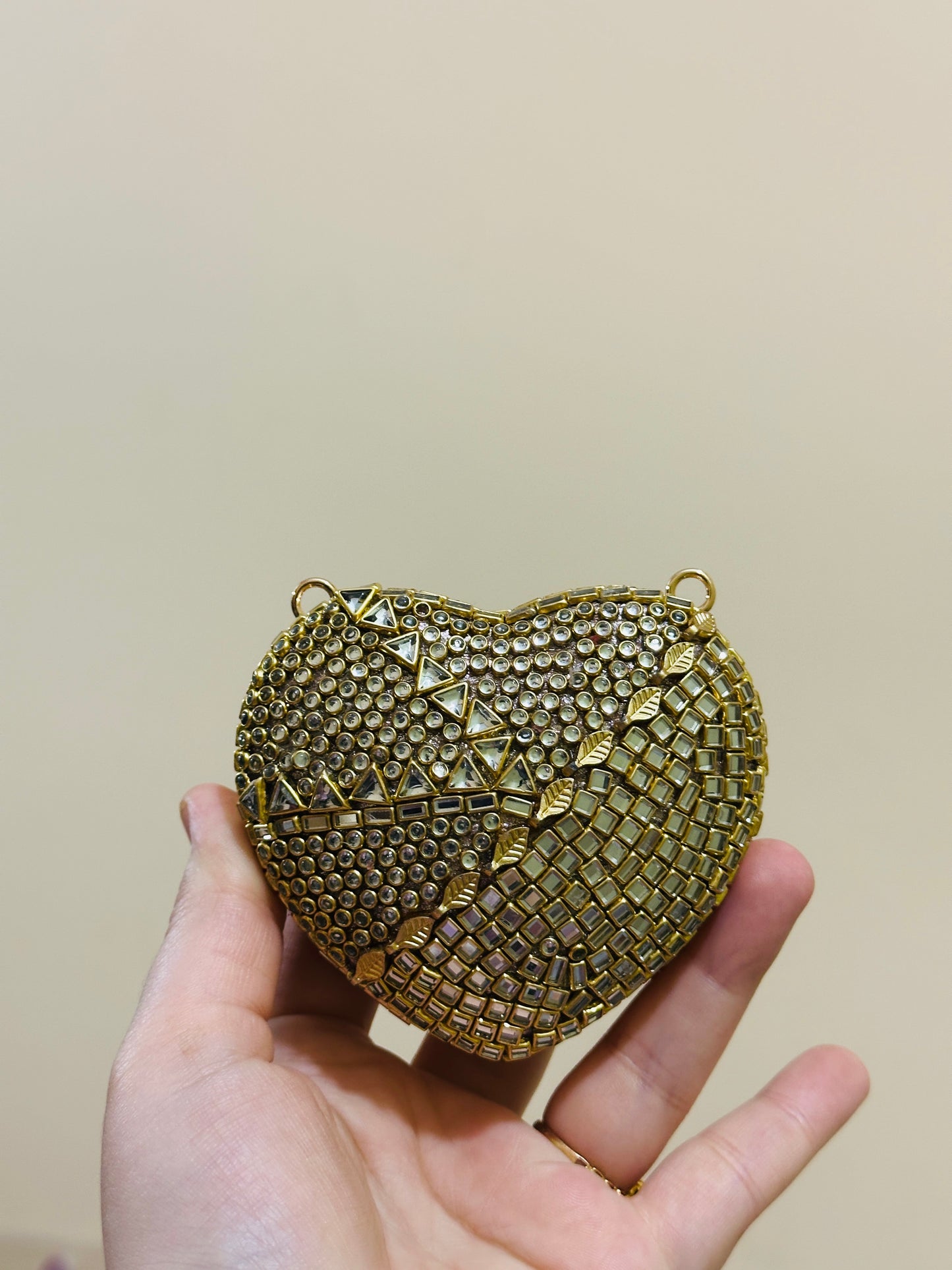 Mehfil Gem Clutch pearl chain