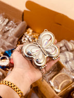 Butterfly metalic clutch ( 2 days offer )