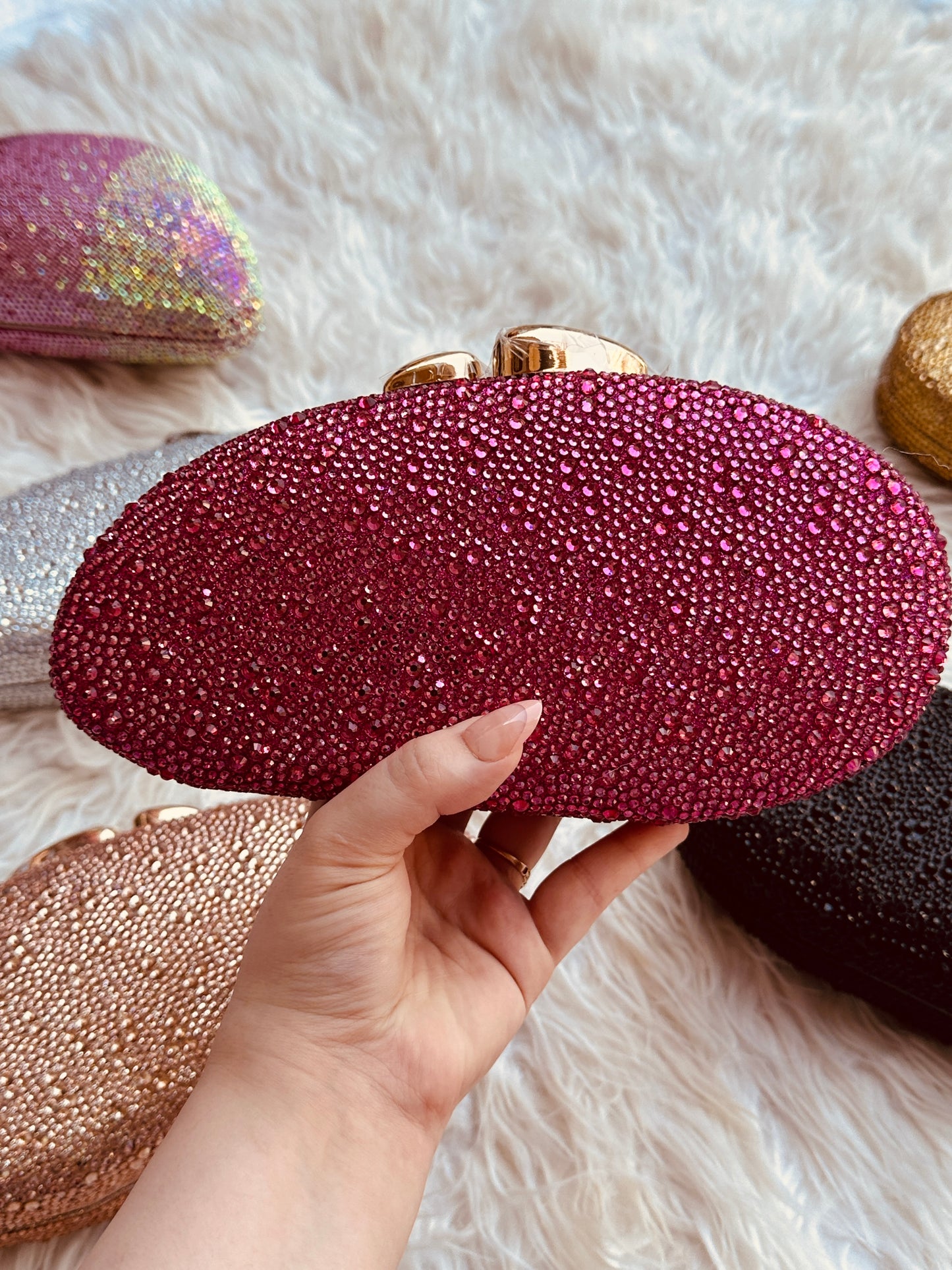 Fuchsia Glam Clutch 💖