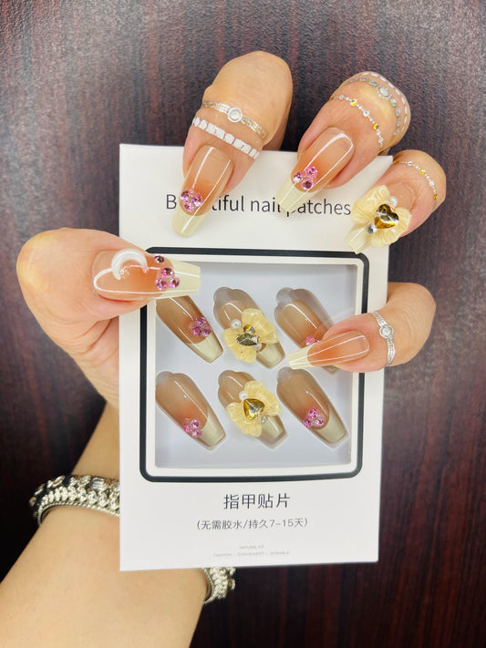 Nail 108  (24 set nail ) (free application kit