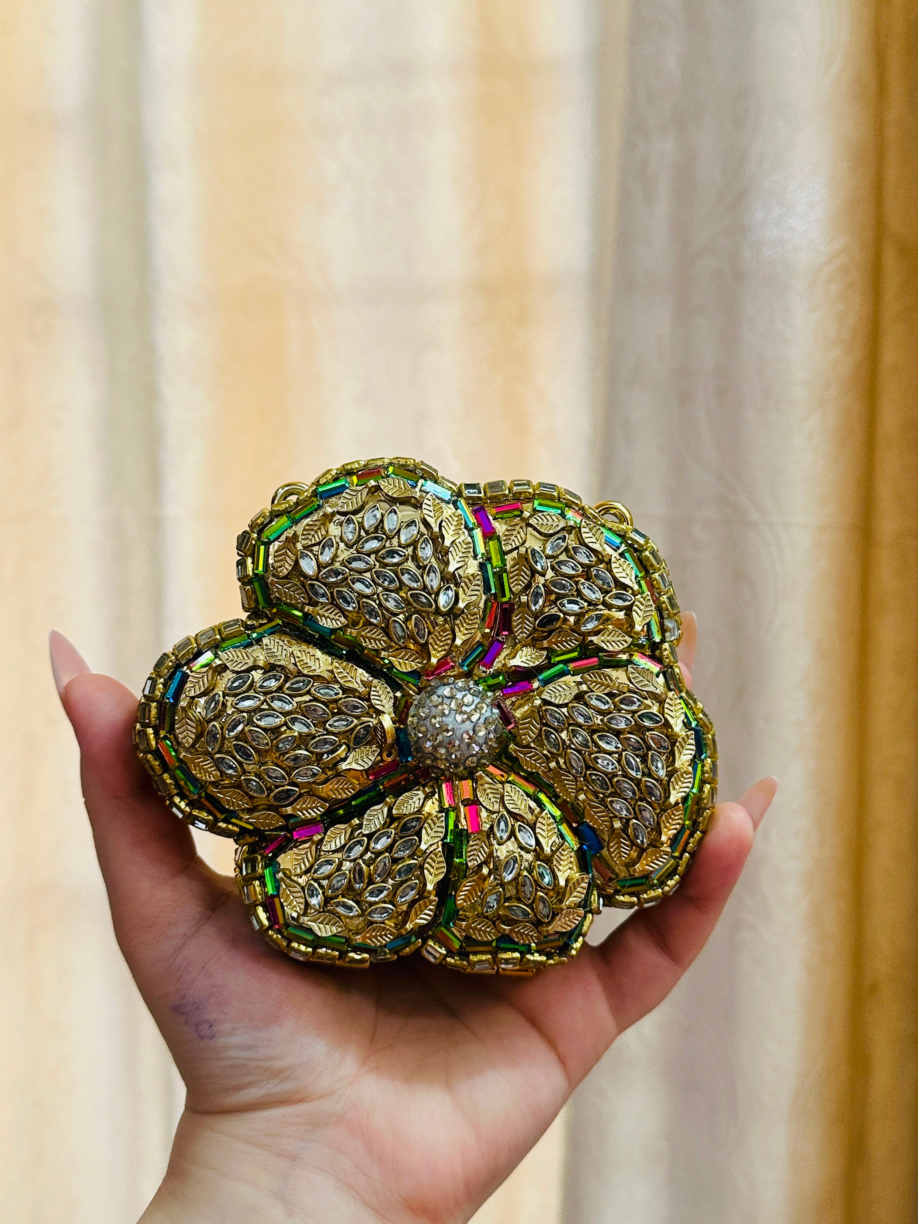 Flower Stone Clutch