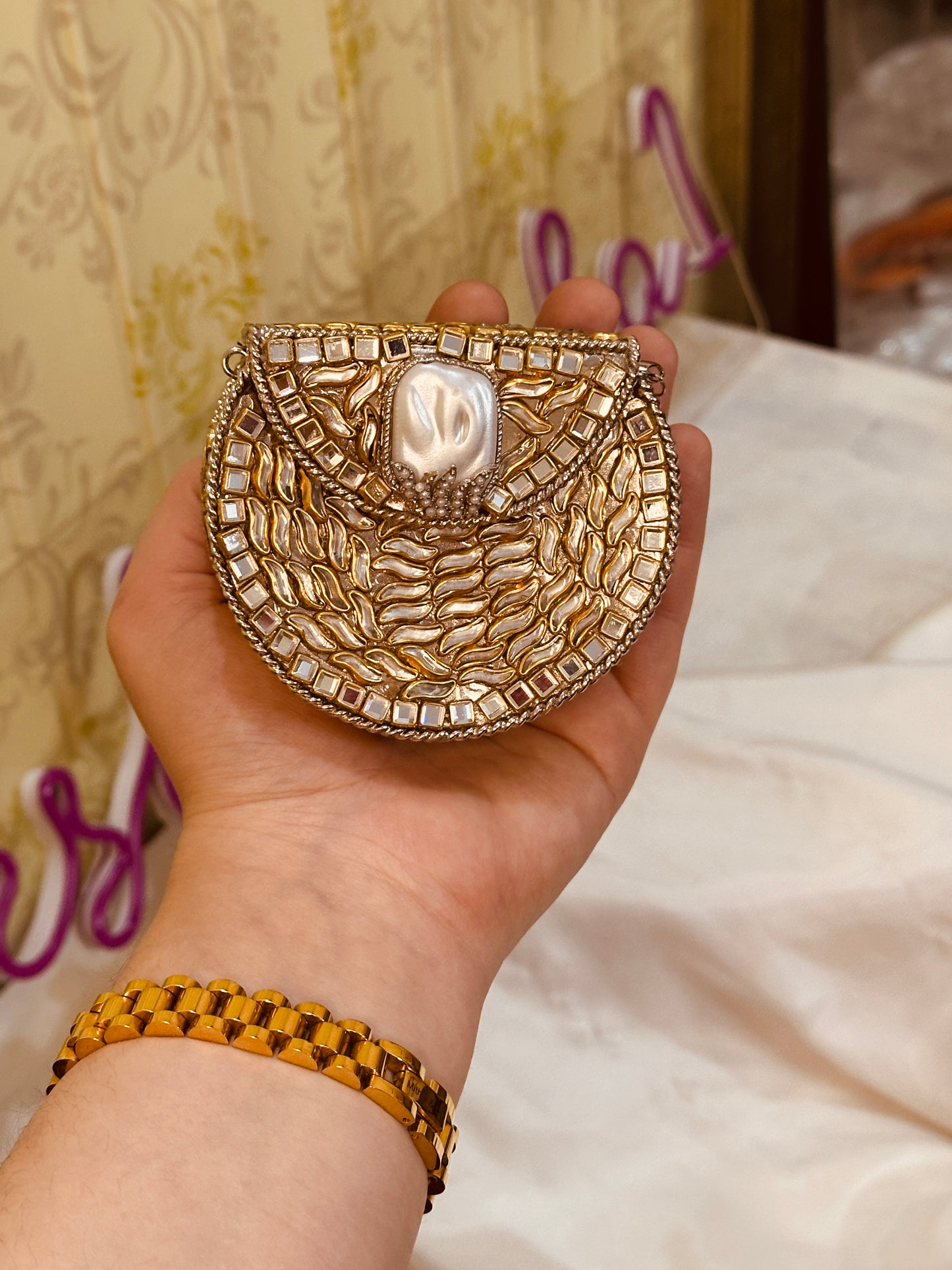 Kundan mini clutch