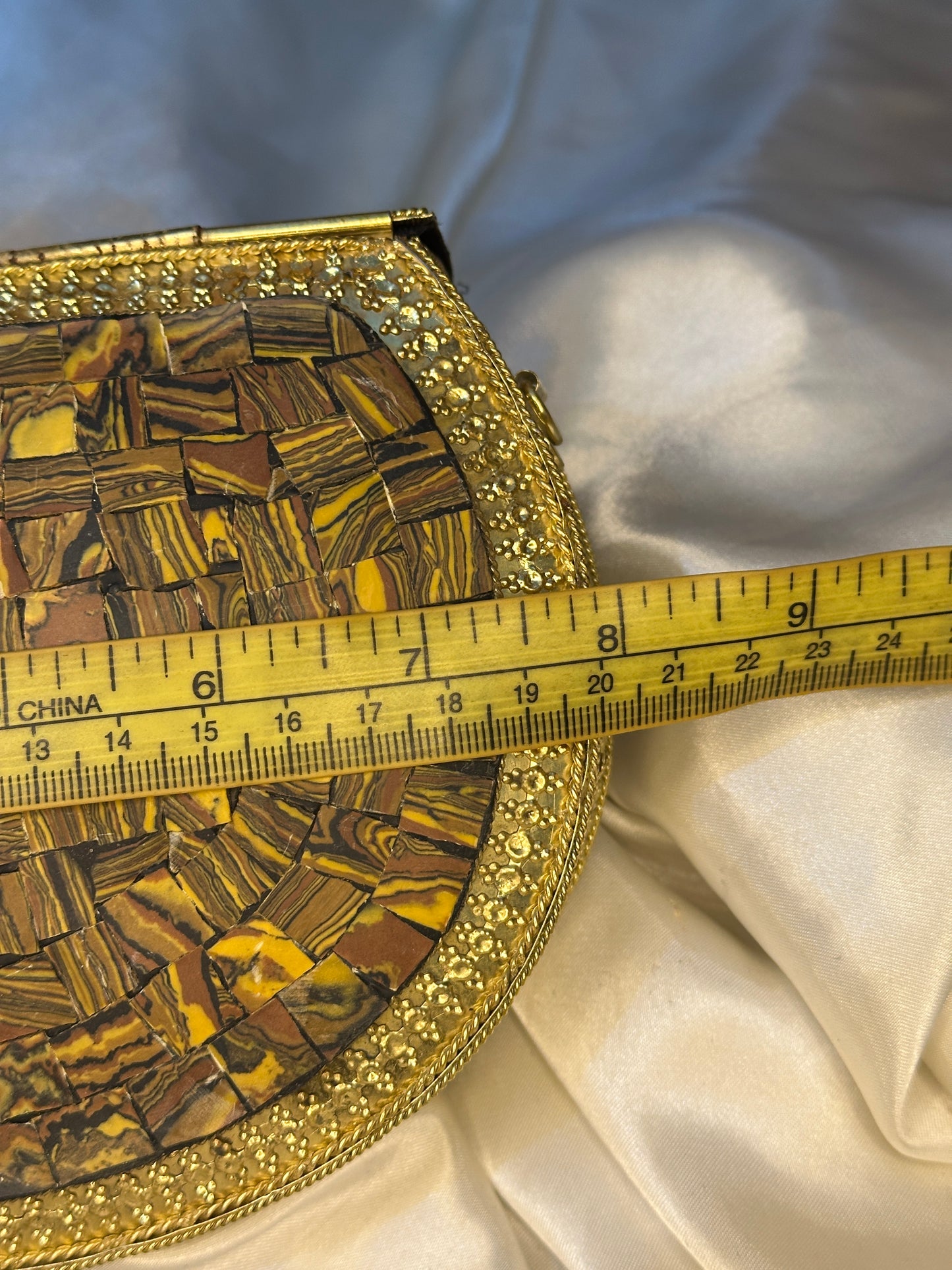 Golden Heritage Mosaic Clutch