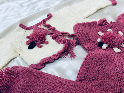 Girls frock set 5 pcs set