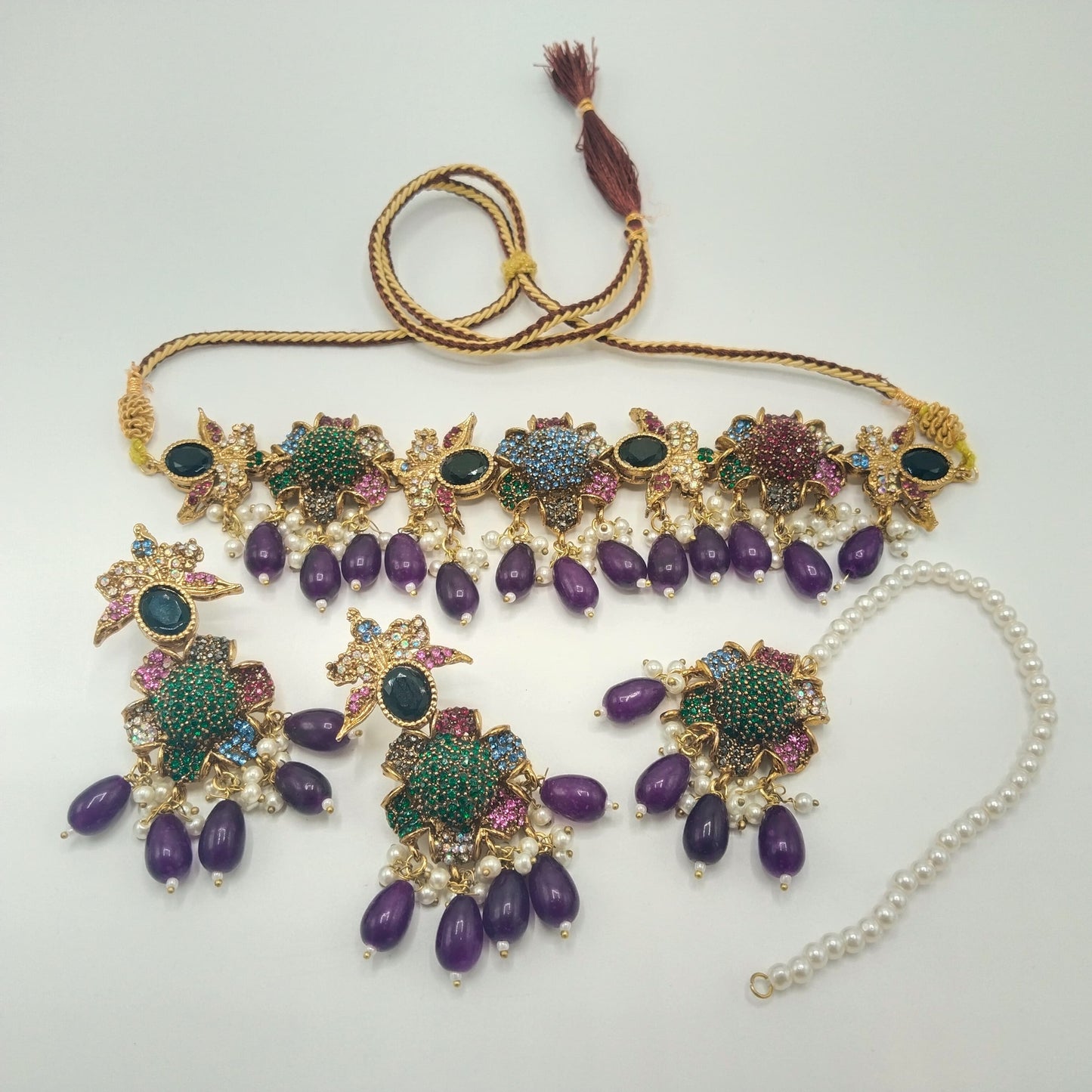 Mop turkish high quality stone choker set