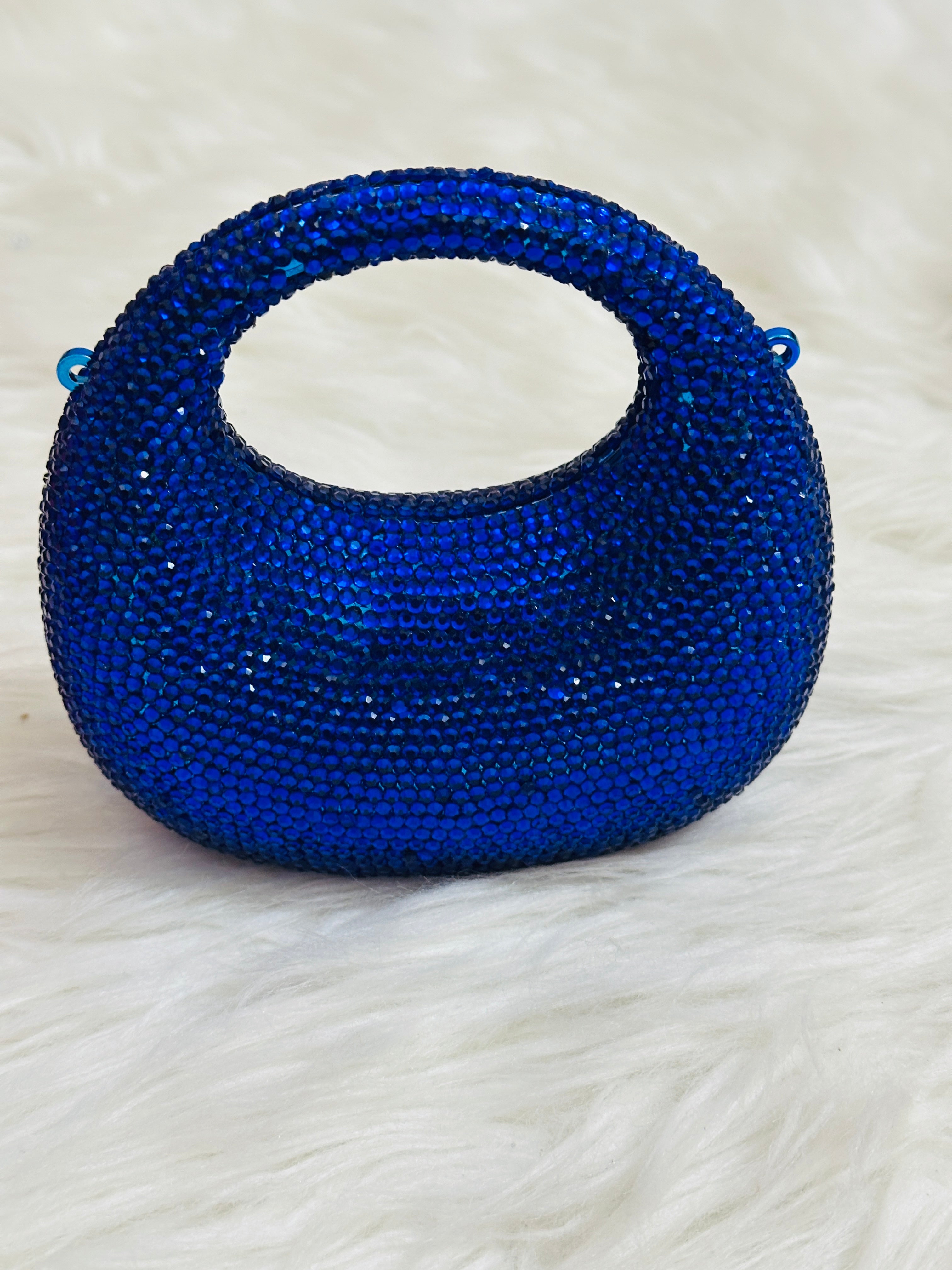 RHINESTONE FANCY CLUTCH