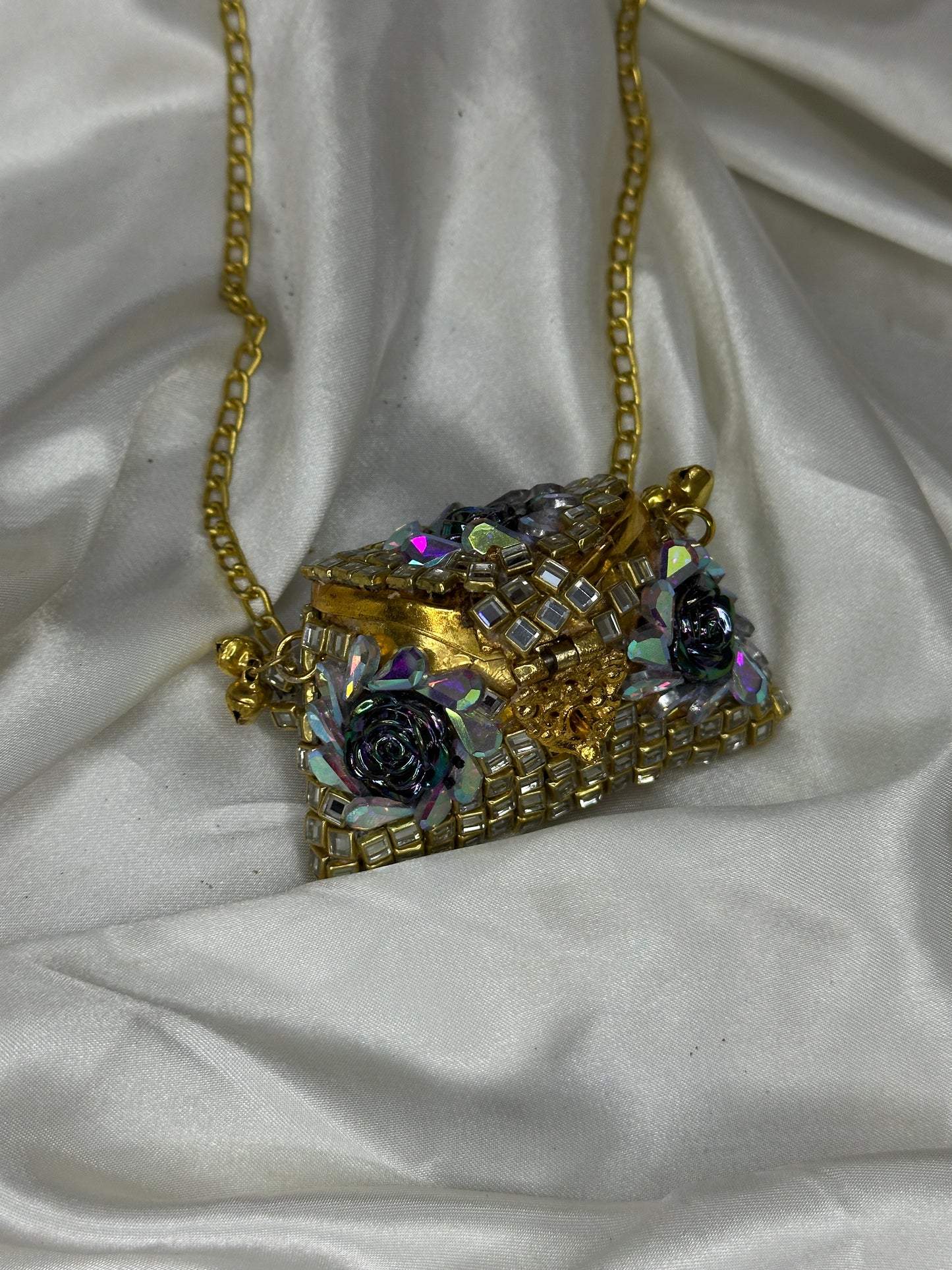 Golden  Moonlight Coin Clutch