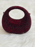 Red stone clutch fancy