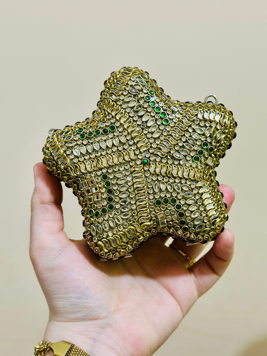 Star kundan clutch