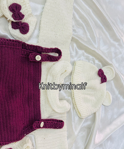 Girls Romper 5 pcs set