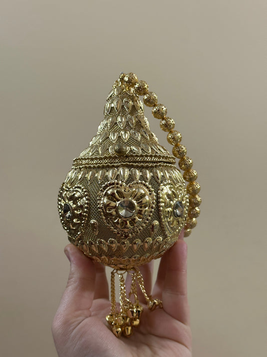 POTLI INDIAN CLUTCH heart design