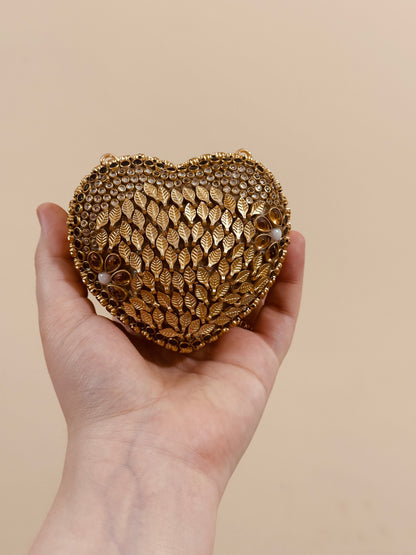Mini kundan heart