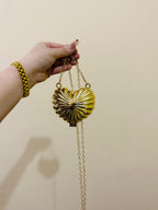 HEART MINI CLUTCH GOLDEN