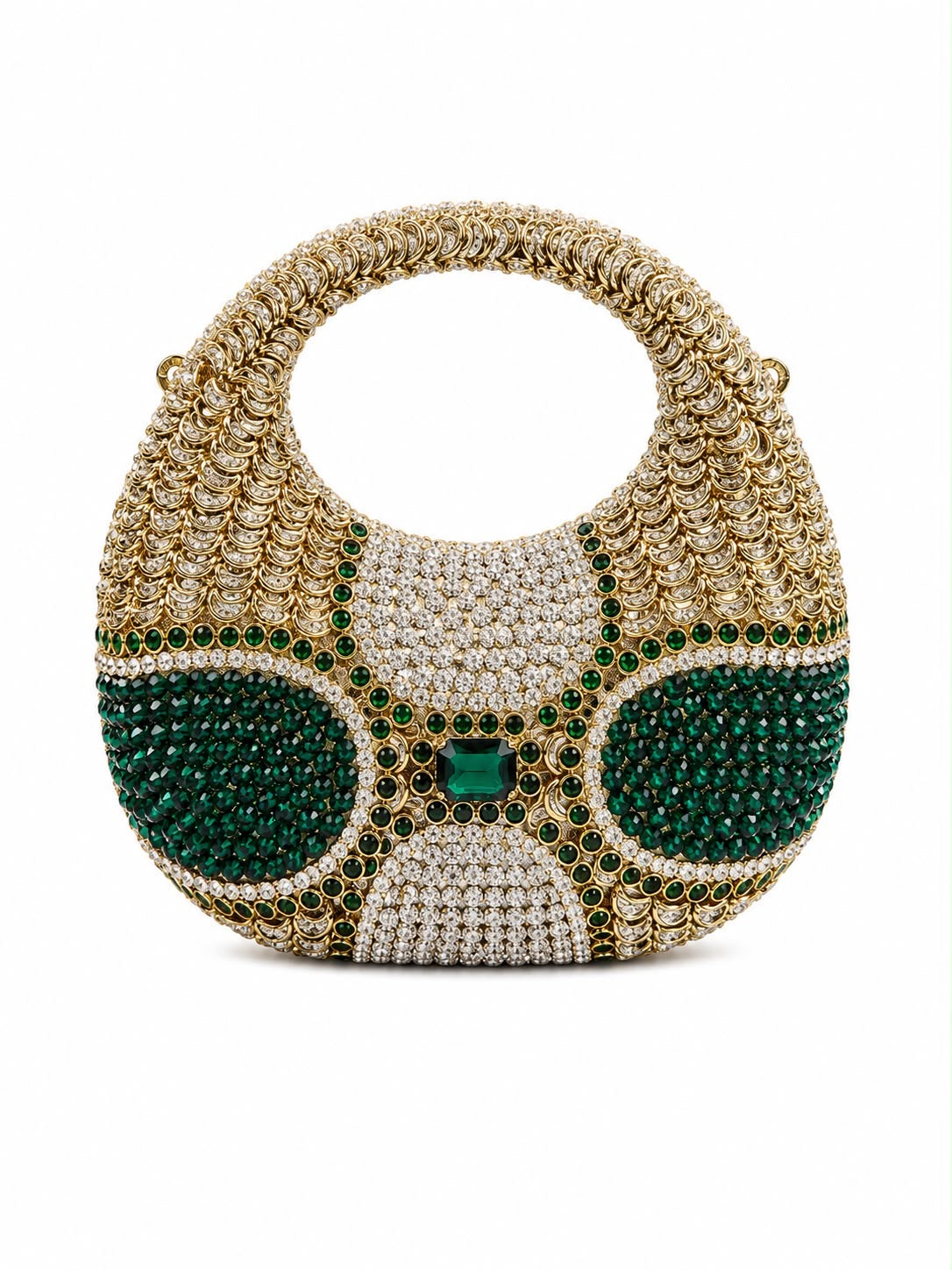 Emerald Crown Clutch