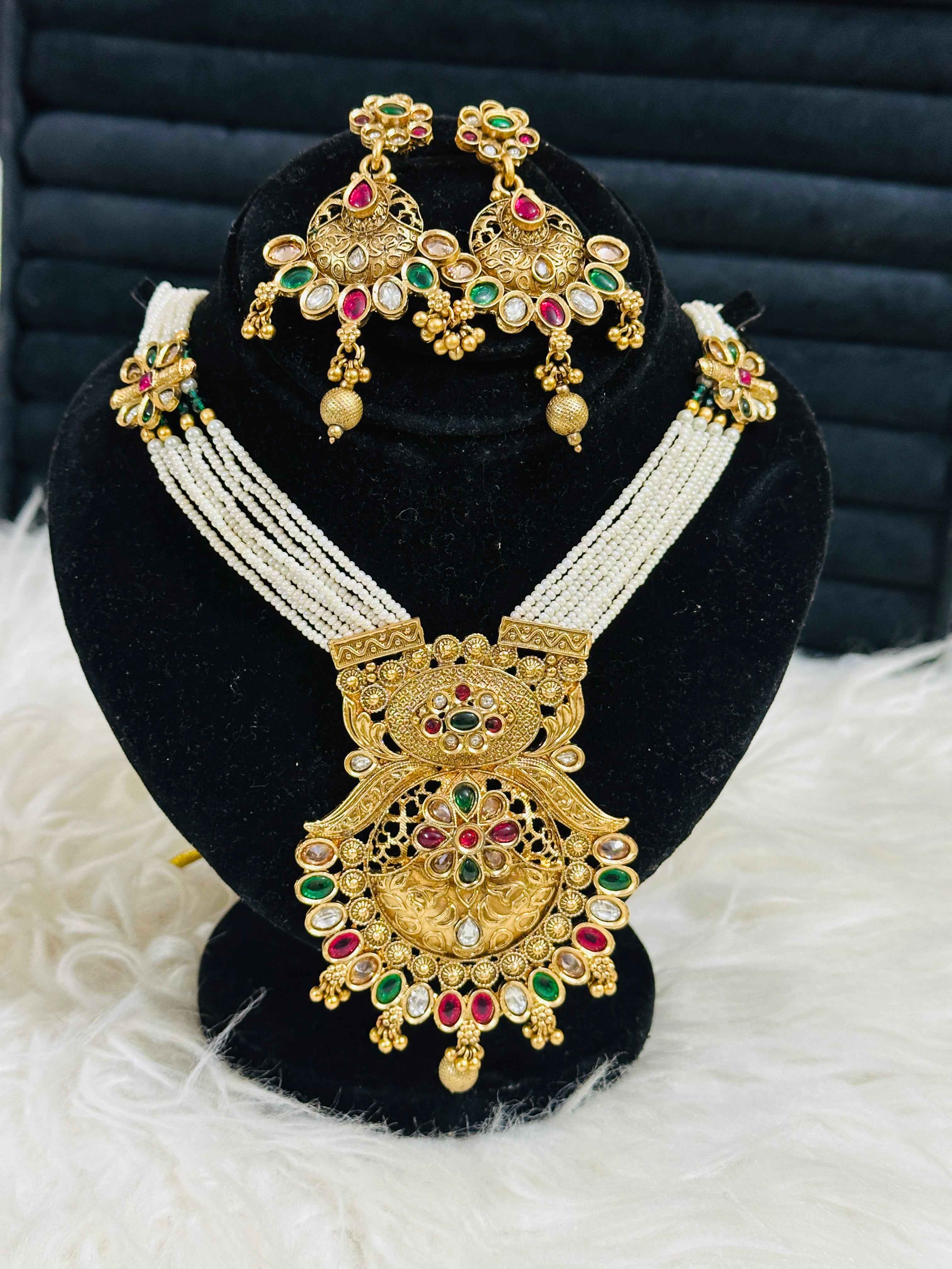LONG ANTIQUE MALA SET