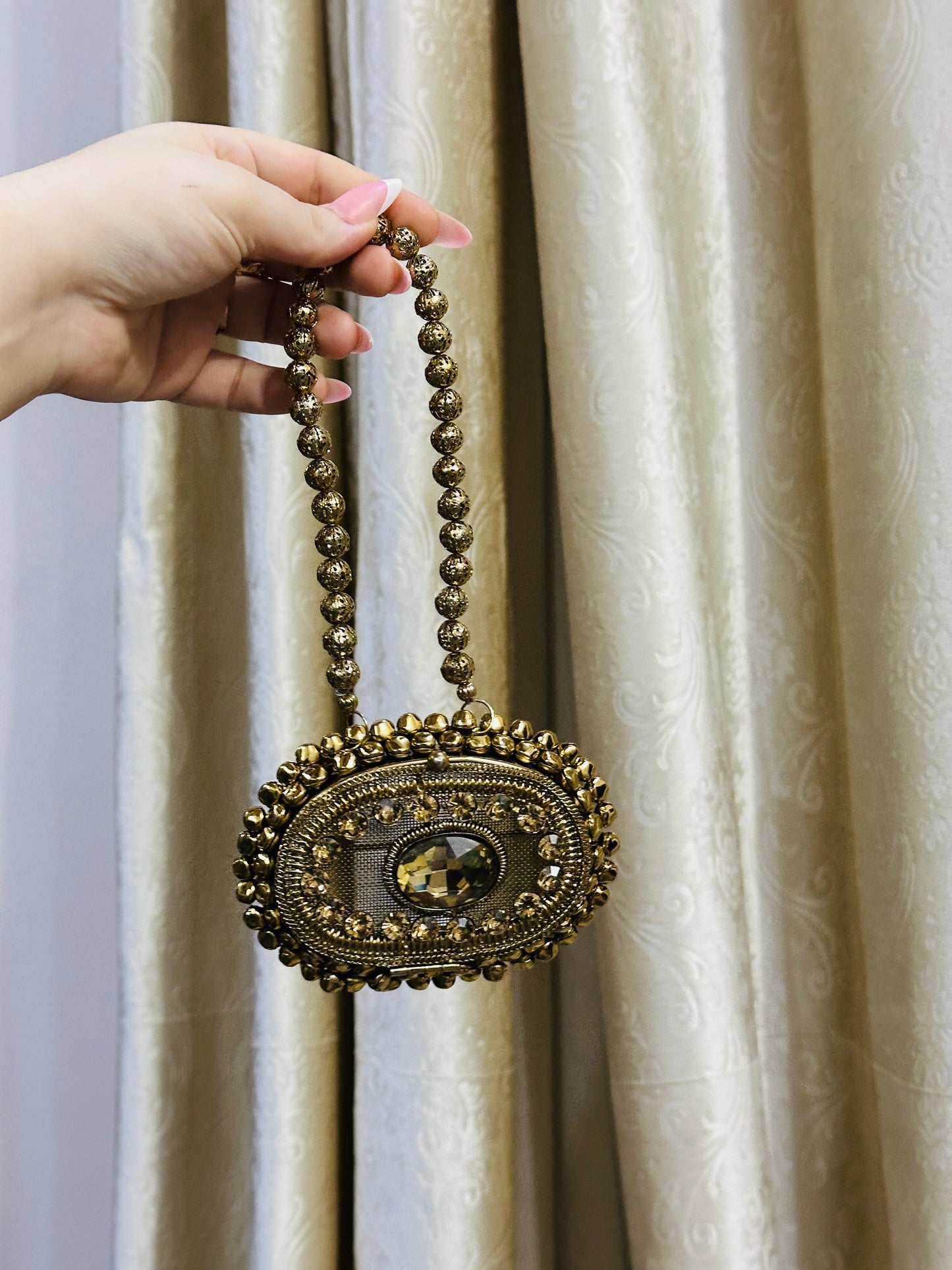 Crystal Charm Clutch