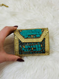 Antique golden clutch